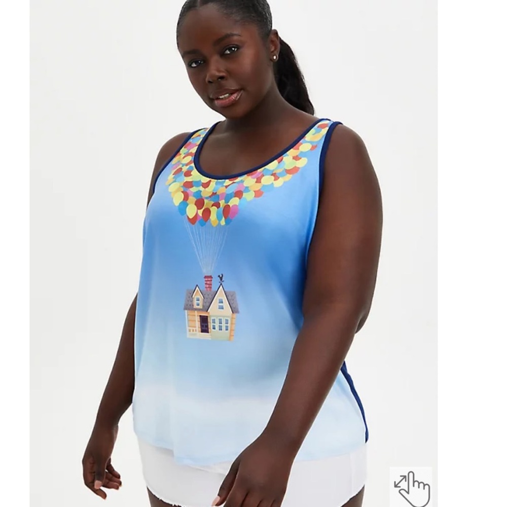Torrid Pixar Up Balloon Tank Top NWT